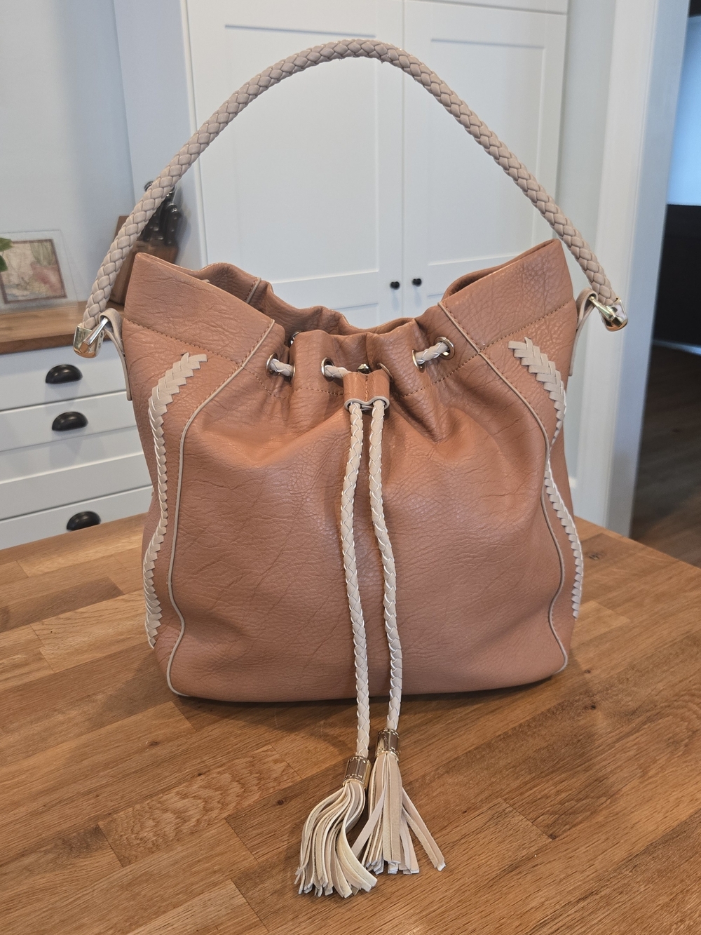 Charming Charlie Drawstring Hobo Bag